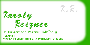 karoly reizner business card